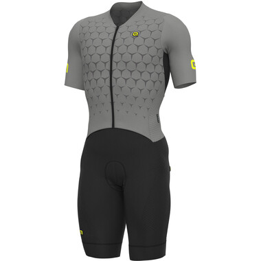 ALE CYCLING HIVE Short-Sleeved Skinsuit Black/Grey 2023 0